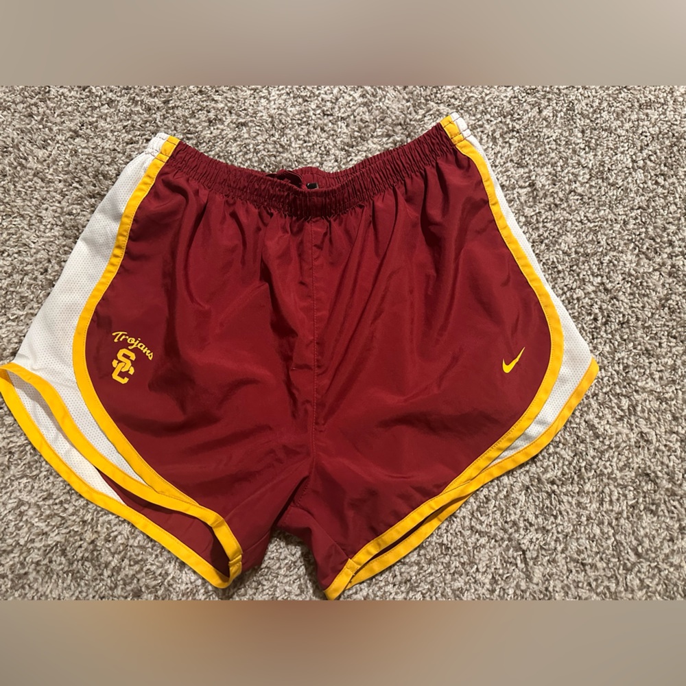 Nike Women's USC Trojans Dri-Fit Tempo Shorts Red MED Southern California - Picture 4 of 6